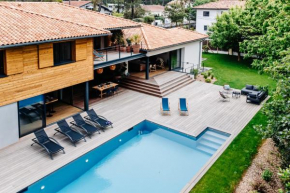 VILLA IZARRA KEYWEEK 5 bedrooms villa with heated pool Anglet Chiberta